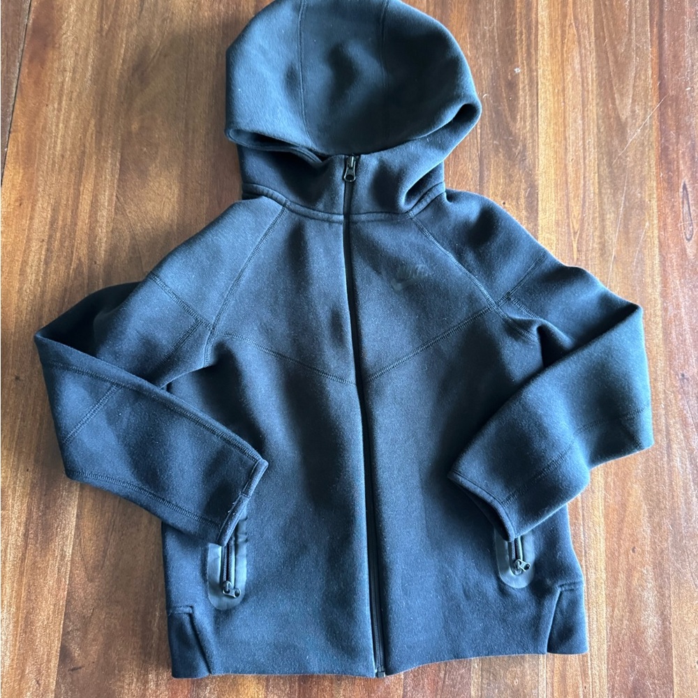 Nike Tech Kids Black Zip Jacket- Medium